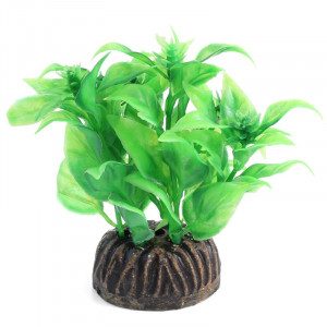Искусственное растение (пластиковое) 0806 "Альтернантера" зеленая, 80мм, (пакет)