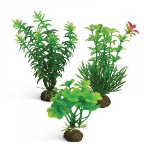 Растения "Стандарт", зеленые, 100мм, (набор 3шт)