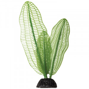 Растение силиконовое "Апоногетон мадагаскарский", темно-зеленое, 140мм