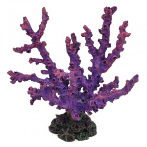 Коралл искусственный "Монтипора", фиолетовый, 180*115*190мм
